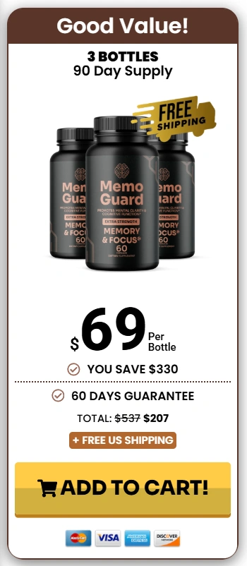 MemoGuard - 3 Bottle